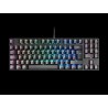 MARS GAMING TECLADO MECANICO COMPACTO TKL MKREVOPROBRES NEGRO SWITCH OUTEMU PRO BROWN CHIPSET VISION MCU ILUMINACION FULL RGB PA