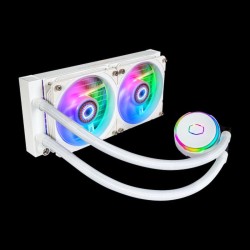 COOLER MASTER VENTILADOR CPU REFRIGERACION LIQUIDA MASTERLIQUID PL240 FLUX ARGB BLANCO