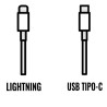 APPLE CABLE USB-C A LIGHTNING 1M - MM0A3ZM/A