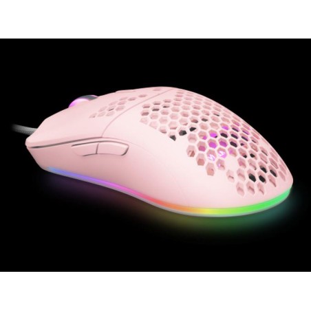 MARS GAMING RATON OPTICO MMAX HIVE PINK 12400DPI