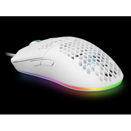 MARS GAMING RATON OPTICO MMAX HIVE WHITE 12400DPI