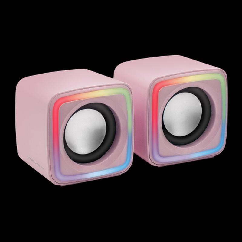 MARS GAMING ALTAVOCES 2.0 RGB ROSA