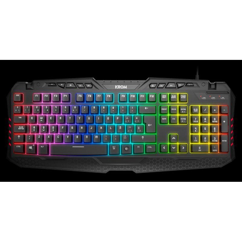 KROM TECLADO GAMING KYRA RGB RGB LIGHTING KEYBOARD