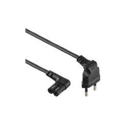 GEMBIRD CABLE CORRIENTE TIPO 8 90GRADOS 1M