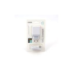 PLATINET CARGADOR PARED 2xUSB 3,4A 17W CAT. VI EU BLANCO