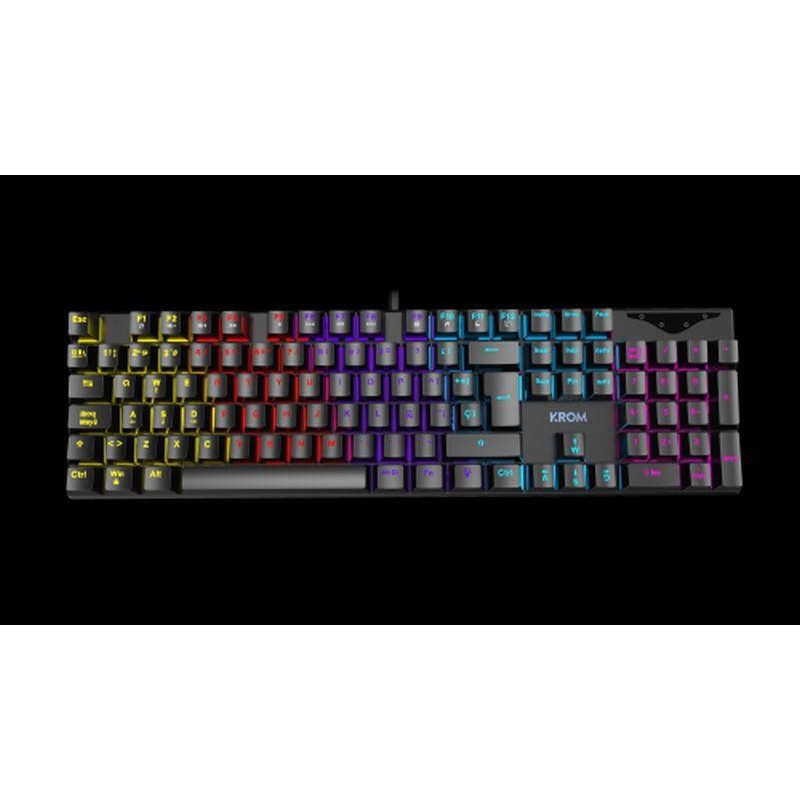 KROM TECLADO GAMING KASIC RGB MECANICO