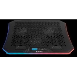 KROM BASE REFRIGERADORA KOOLER NEGRO RGB RGB LAPTOP COOLING BASE