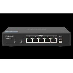 QNAP SWITCH NO GESTIONADO 5 PUERTOS 2.5 GBE QSW-1105-5T Actualice su red a la conectividad 2,5GbE al instante