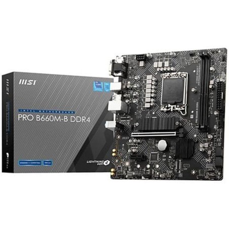 MSI PLACA BASE PRO B660M-B DDR4 LGA1700 (CAJA DETERIORADA) GEN 12.ª / 2xDDR4 / 1xM.2