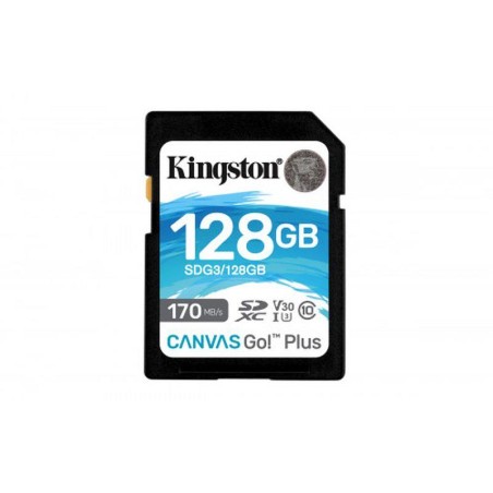 KINGSTON TECHNOLOGY CANVAS GO! PLUS MEMORIA FLASH 128 GB SD CLASE 10 UHS-I