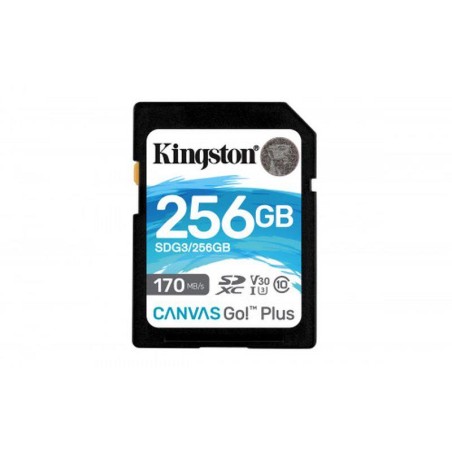 KINGSTON TECHNOLOGY CANVAS GO! PLUS MEMORIA FLASH 256 GB SD CLASE 10 UHS-I