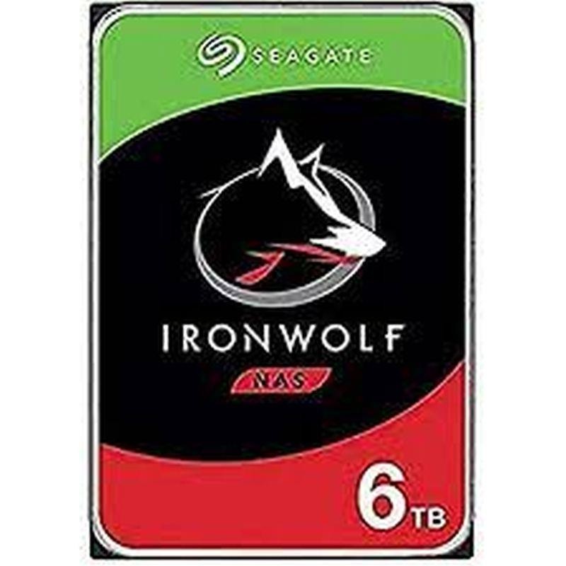 SEAGATE DISCO DURO 6TB 3.5 ST6000VN001 IRONWOLF Ideal para NAS