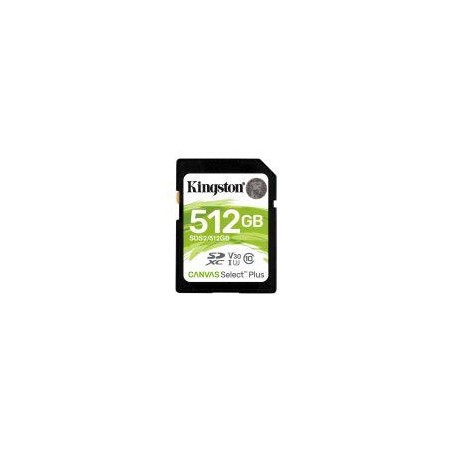 KINGSTON SD SDXC CANVAS SELECT PLUS 512 GB SDS2-512GB CL10