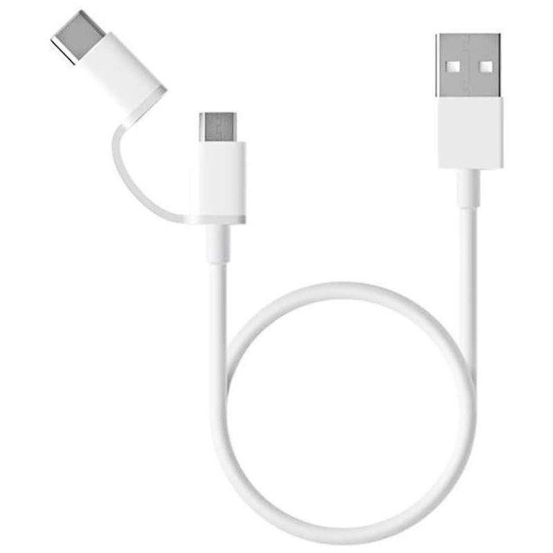 XIAOMI CABLE USB 2.0 CONECTORES USB-C A USB-A / MICRO USB 30CM