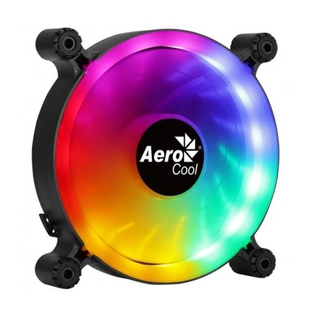 AEROCOOL VENTILADOR 120X120 FRGB SPECTRO DISEÑO CON ASPAS TRANSLUCIDAS Y ALMOHADILLAS ANTI-VIBACION