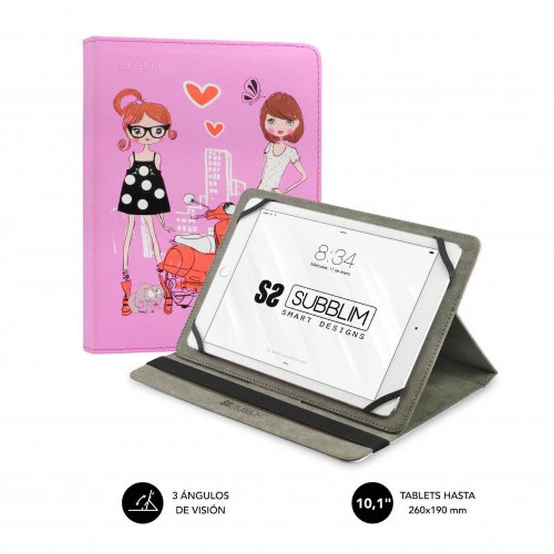 SUBBLIM FUNDA TABLET TRENDY CASE FASHION GIRL 10,1?-11?