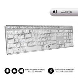 SUBBLIM TECLADO BLUETOOTH 3ADE300 ADVANCE EXTENDED SILVER