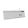 SUBBLIM TECLADO WIRED ERGO KEYS SILENT FLAT HQ PLATA