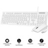 SUBBLIM TECLADO Y RATON COMBO BUSINESS SLIM CSSK02/ BLANCO