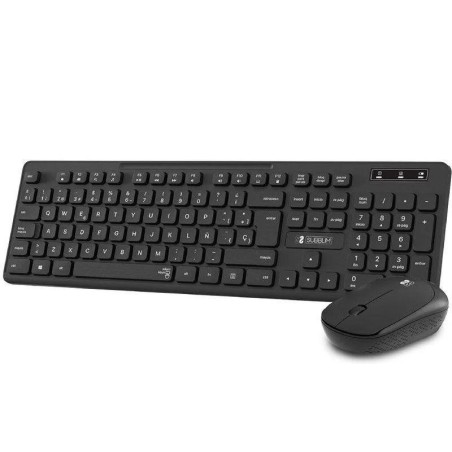 SUBBLIM TECLADO Y RATON INALAMBRICOS COMBO BUSINESS SLIM CSSW10/ NEGRO