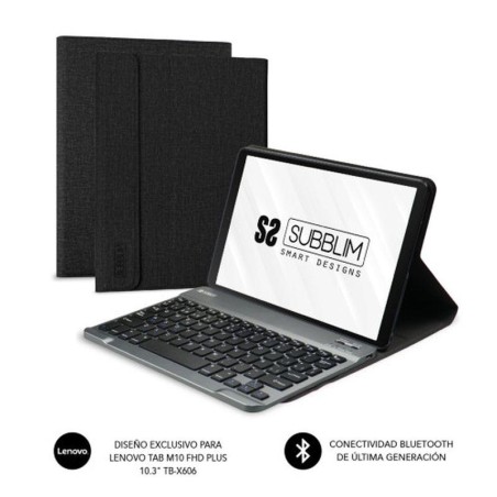 SUBBLIM FUNDA CON TECLADO KEYTAB PRO BT LENOVO TAB M10 FHD PLUS 10,3? TB-X606