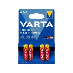 VARTA PAQUETES DE PILAS ALCALINAS MAX POWER AAA 1,5V LR03