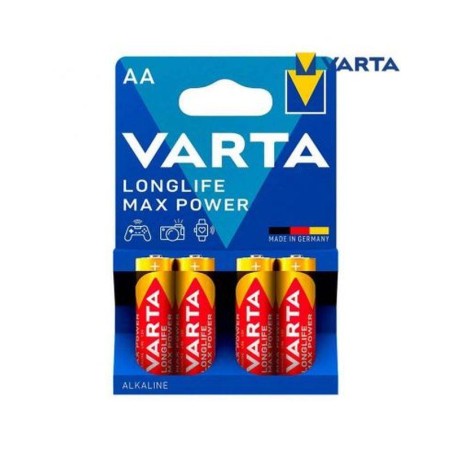 VARTA PAQUETES DE PILAS ALCALINAS MAX POWER AA LR6 BLISTER*4