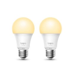 TAPO BOMBILLA LED WIFI INTELIGENTE TAPO L510E PACK 2UD E27 2700K REGULABLE COMPATIBLE CON ALEXA Y GOOGLE