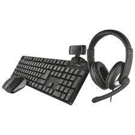 TRUST BUNDLE HOME OFFICE (CAJA DETERIORADA) INCLUYE HEADSET RENO TECLADO Y RATON XIMO Y UNA WEBCAM TRINO HD