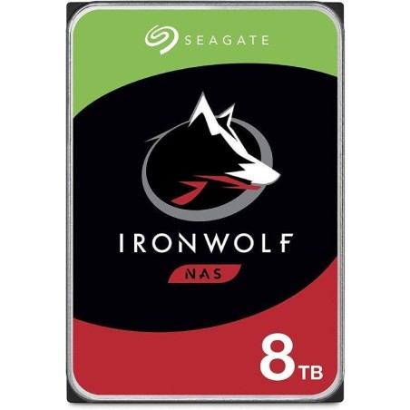 SEAGATE DISCO DURO 8TB 3.5 ST8000VN004 IRONWOLF Ideal para NAS