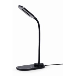 GEMBIRD LAMPARA DE MESA LED + CARGADOR INALAMBRICO 10W NEGRO