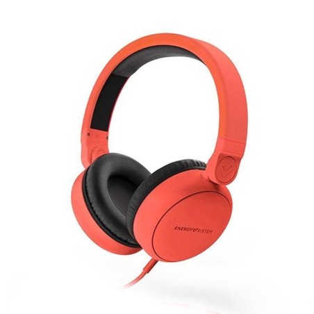 ENERGY SISTEM AURICULARES CON MICRO STYLE 1 TALK ROJO CIRCUMAURAL / ROTACION180 / AUDIO IN / CABLE DESMONTABLE