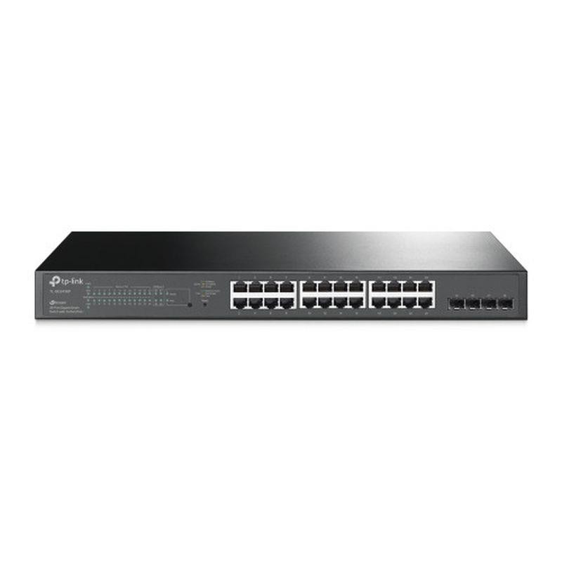 TP-LINK SWITCH SMART GIGABIT JETSTREAM DE 24 PUERTOS POE+ Y 4 RANURAS SFP TL-SG2428P