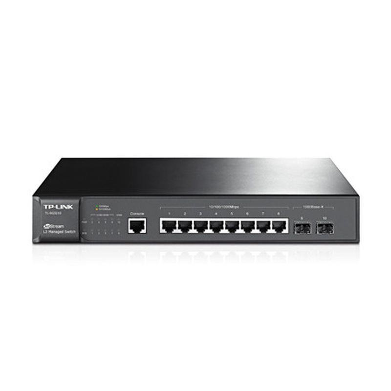 TP-LINK SWITCH GESTIONABLE CON 8 PUERTOS GIGABIT L2 LITE JETSTREAM CON 2 SLOTS SFP