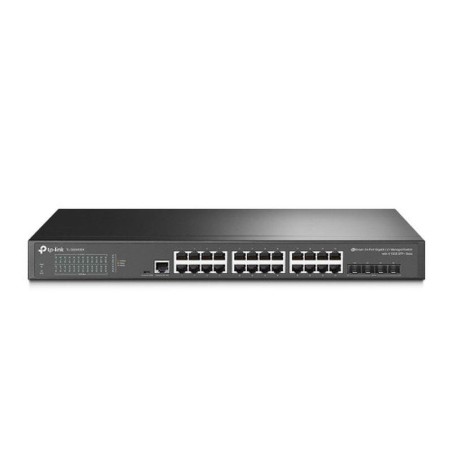 TP-LINK SWITCH GESTIONABLE JETSTREAM DE 24 PUERTOS GIGABIT L2 CON 4 RANURAS SFP 10 GE