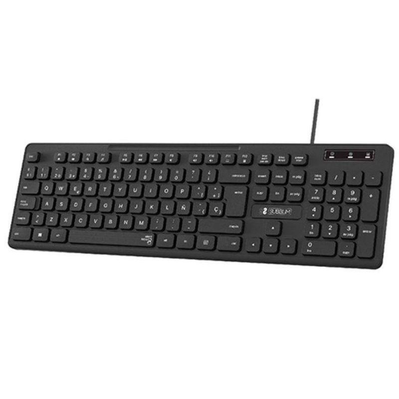 SUBBLIM TECLADO BUSINESS SLIM SILENCIOSO/ NEGRO