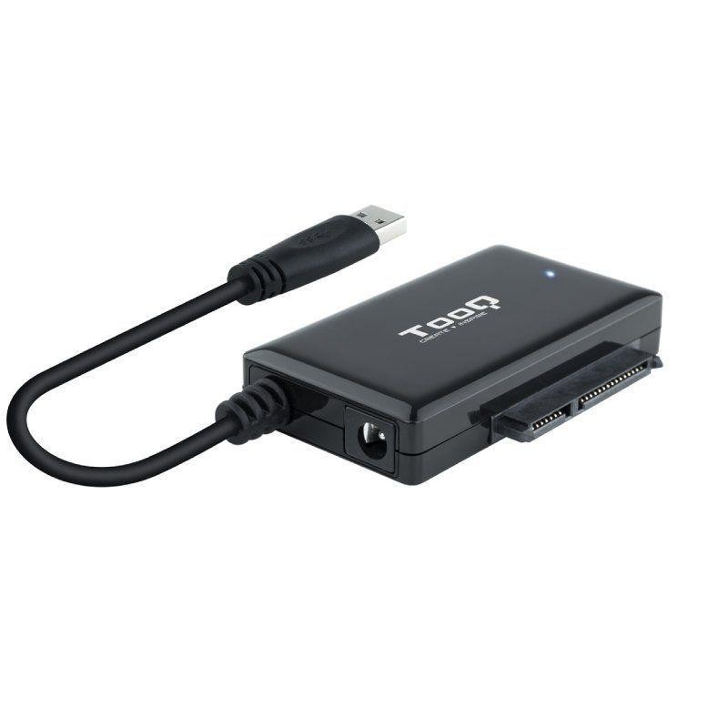 TOOQ ADAPTADOR USB-A A SATA PARA DISCOS 2.5 Y 3.5 CON ALIMENTACION