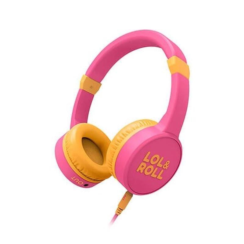 ENERGY SISTEM AURICULARES LOl&ROLL POP KIDS ROSA SUPRAURAL/DIADEMA/JACK3.5/LIMITADOR DE VOLUMEN