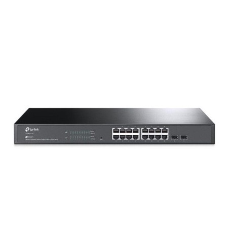 TP-LINK SWITCH GESTIONABLE 16 PUERTOS GIGABIT CON 2 RANURAS SFP GIGABIT