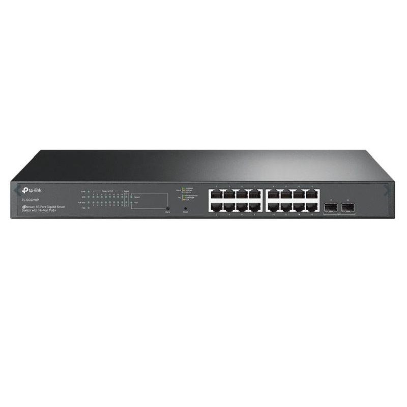 TP-LINK SWITCH TL-SG2218P CONMUTADOR INTELIGENTE JETSREAM GIGABIT DE 18 PUERTOS CON POE+ DE 16 PUERTOS