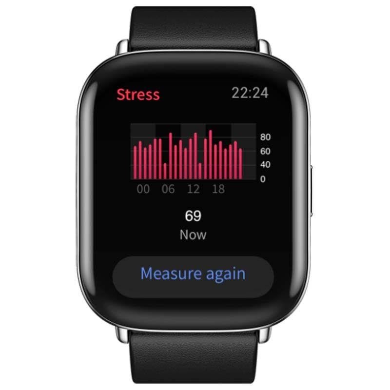 AMAZFIT SMARTWATCH ZEPP E SQUARE CUERO NEGRO