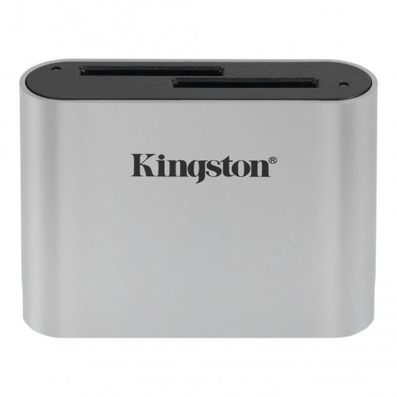 KINGSTON LECTOR DE TARJETA SD WORKFLOW TYPE-C NEGRO PLATA KINGSTON USB3.2 GEN1 WORKFLOW DUAL-SLOT SDHC/SDXC UHS-II CARD READER