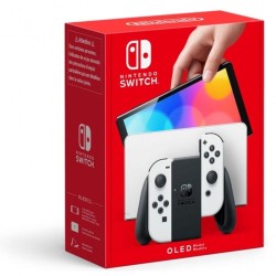 NINTENDO CONSOLA NINTENDO OLED BLANCA Incluye Base/ 2 Mandos Joy-Con