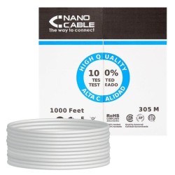 NANOCABLE BOBINA DE CABLE UTP CAT5E 305M RIGIDO