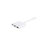 EQUIP ADAPTADOR USB TYPE-C a DISPLAYPORT HEMBRA / USB TIPO A 3.0 / USB-C HEMBRA