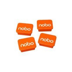 NOBO IMANES COLOR NARANJA DE 18 X 22 MM