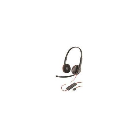 POLY AURICULARES UC CON CABLE BLACKWIRE 3320 USB-C