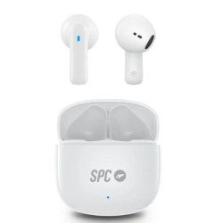 SPC AURICULARES BLUETOOTH ZION 2 PLAY/ BLANCOS Con estuche de carga/ Autonomía 7h/ Stick Corto 30mm