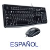 LOGITECH TECLADO Y RATON CON CABLE USB NEGRO MK120