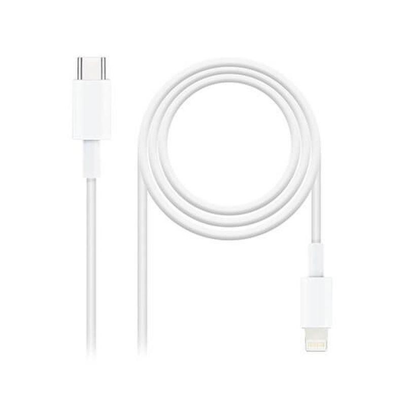 NANOCABLE CABLE USB-C A LIGHTNING 1M BLANCO